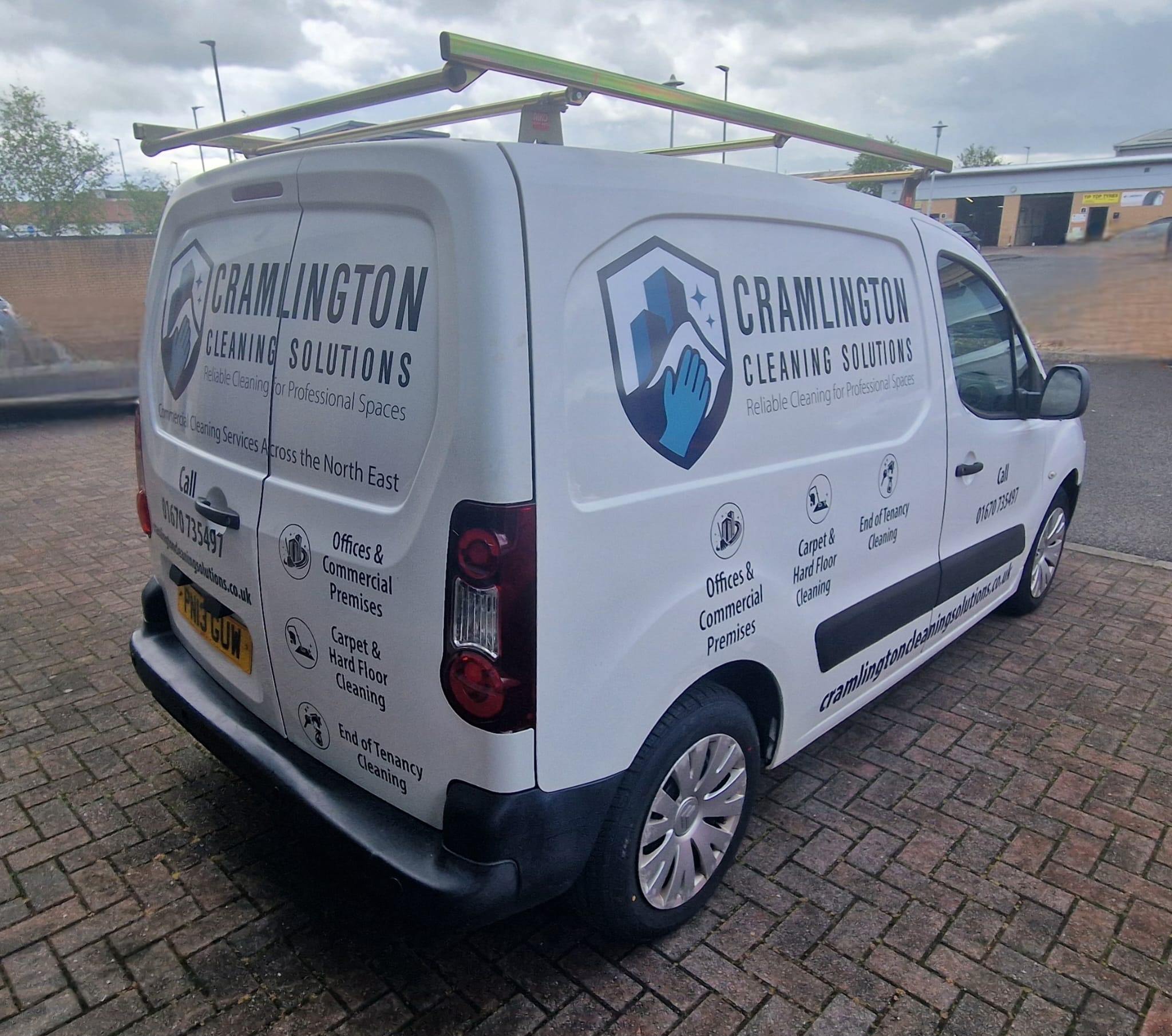 Cramlington Cleaning Solutions branded van